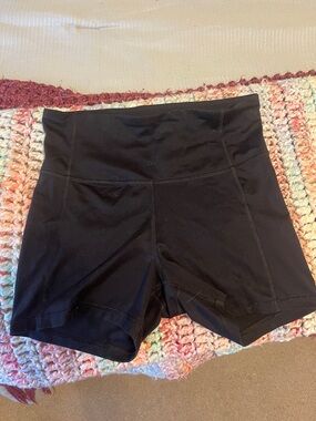 all in motion Black High-Rise Bike Shorts